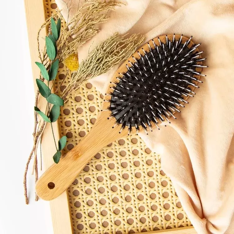 Bamboo Aper Bristle Hair Brush